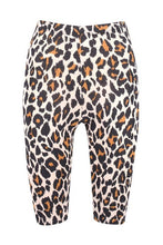 Load image into Gallery viewer, Leopard Print Slinky Longline Cycling Short
