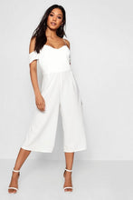 Load image into Gallery viewer, Open Shoulder Culotte Jumpsuit
