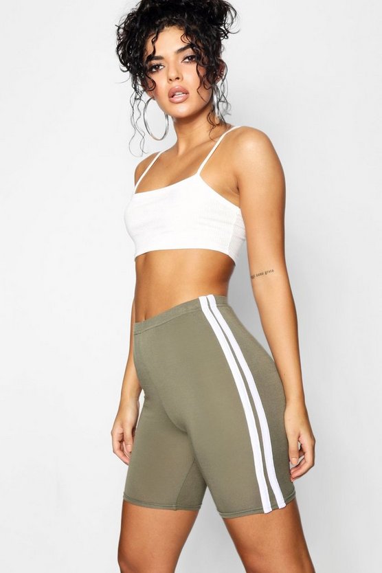 Basic Double Side Stripe Cycling Short