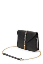 Load image into Gallery viewer, Crosshatch Chain &amp; Tassel Cross Body Bag
