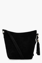 Load image into Gallery viewer, Suedette Bucket Cross Body Bag
