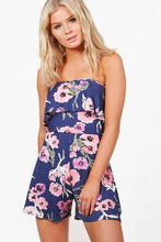 Load image into Gallery viewer, Floral Bardot Jersey Romper
