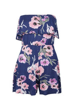 Load image into Gallery viewer, Floral Bardot Jersey Romper
