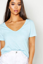 Load image into Gallery viewer, Boyfriend V Neck Pocket T-Shirt
