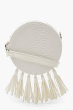 Load image into Gallery viewer, Snake Tassel Drum Cross Body Bag
