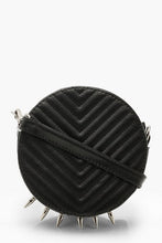 Load image into Gallery viewer, Spike Chevron Drum Cross Body Bag
