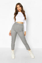 Load image into Gallery viewer, Dogtooth Check Slim Fit Woven Trouser
