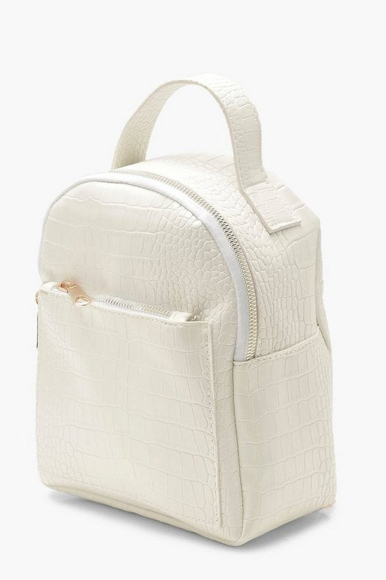 Croc Zip Front Mini Rucksack