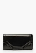 Load image into Gallery viewer, Patent Stitch Detail Clutch Bag &amp; Chain
