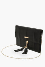 Load image into Gallery viewer, Bar &amp; Tassel PU Clutch Bag With Chain
