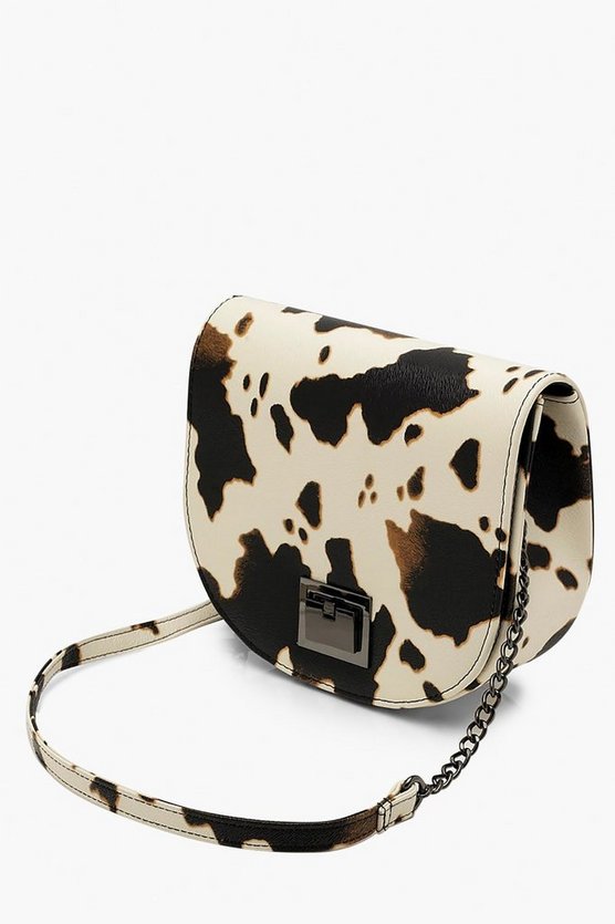 Cow Print Cross Body Bag