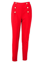 Load image into Gallery viewer, Button Detail Slim Fit Trousers
