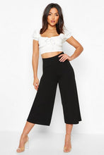 Load image into Gallery viewer, Deep Contour Waistband Wide Leg Culottes
