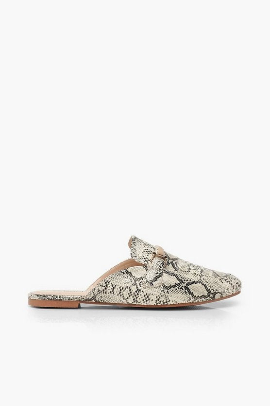 Snake Mule Loafers