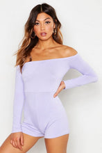 Load image into Gallery viewer, Bardot Cup Detail Playsuit
