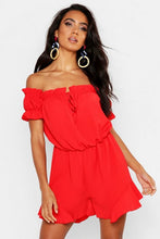 Load image into Gallery viewer, Off Shoulder Gypsy Style Playsuit
