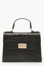 Load image into Gallery viewer, Faux Croc Small Tote Bag
