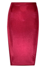 Load image into Gallery viewer, Petite Velvet Midi Skirt
