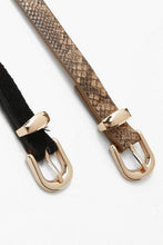 Load image into Gallery viewer, Plus 2 Pack Snake &amp; Suedette Belt
