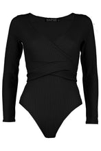 Load image into Gallery viewer, Petite Knitted Wrap Bodysuit
