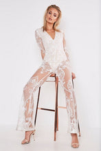 Load image into Gallery viewer, Premium Lace Kick Flare Jumpsuit
